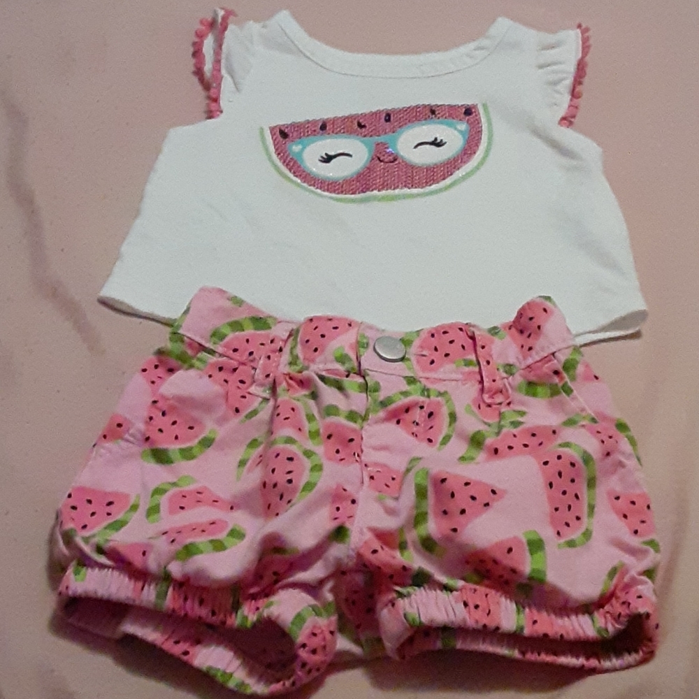 Girls watermelon decor outfit